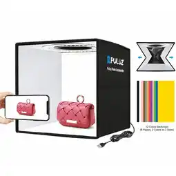 Falabella Caja De Luz Led 25x25cm Estudio Fotográfico 6 Fondos Puluz oferta