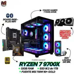Falabella TORRE GAMER RYZEN 7 9700X - RTX 5070 12GB - 32GB RAM - 1TB SSD M.2 - TUF B650-PLUS WIFI - 750W GOLD oferta