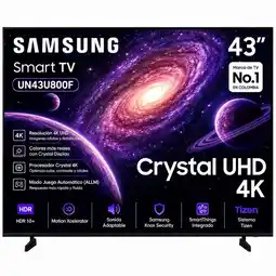 Falabella Televisor 43 Pulgadas 4K UHD Crystal Smart Tv UN43U8000FK Vision IA oferta