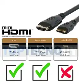 Falabella Cable Mini Hdmi A Hdmi 1.5 M Negro oferta