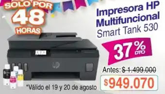 Hp - impressora multifuncional smart tank 530