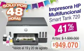 Hp - impresora multifuncional smart tank 720
