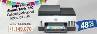 Hp - impresora smart tank 750
