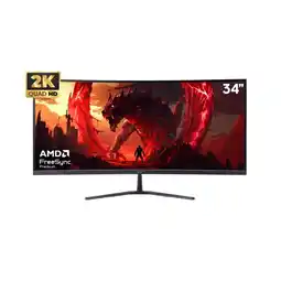 Falabella MONITOR ED340CU - 34 CURVED - WQHD - 180HZ - 1MS - PANEL VA - ADAPTIVE SYNC - AMD FreeSync oferta
