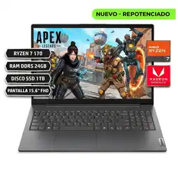 Falabella V15 G6 AMD RYZEN 7 170, RAM DDR5 24GB DISCO SSD 1TB, PANTALLA 15.6 FHD, GRIS OSCURO oferta
