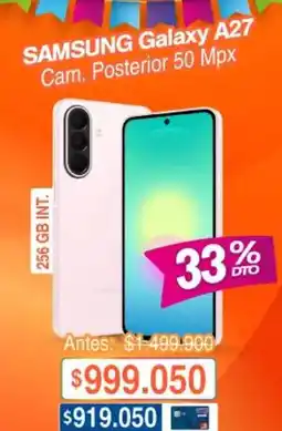 Alkosto Samsung - galaxy a27 cam. posterior 50 mpx oferta