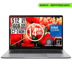 Falabella Portatil Expertbook Intel Core 7-240H Ssd 512Gb Ram 16Gb 14 fhd oferta