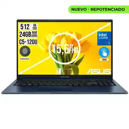 Falabella Portatil VivoBook Core 5 120U Ssd 512GB Ram 24Gb Fhd 15.6 TOUCH oferta