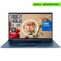 Falabella Portatil VivoBook Core 5 120U Ssd 1TB Ram 24Gb Fhd 15.6 oferta