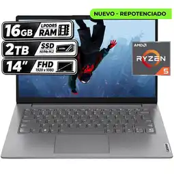Falabella PORTÁTIL V14 G4 AMN - AMD RYZEN 5 7520U - 16GB RAM - 2TB SSD - 14 FHD - Gris Ártico oferta