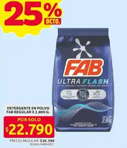 Ara Fab detergente en polvo regular oferta
