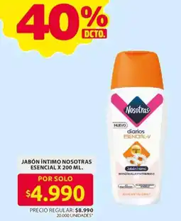 Ara Nosotras jabón íntimo esencial oferta