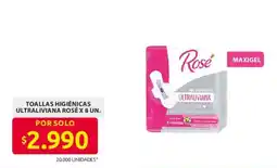 Ara Rose toallas higiénicas ultraliviana oferta