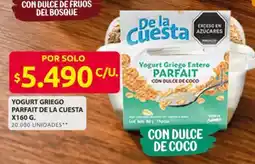 Ara De la Cuesta Yogurt Griego Parfait oferta