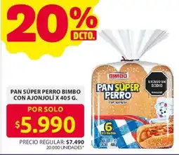 Ara Bimbo pan super perro con ajonjolí oferta