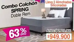 Alkosto Spring - combo colchón spring doble rem oferta