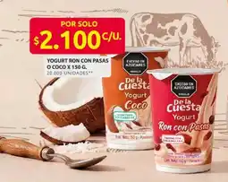 Ara Yogurt ron con pasas o coco oferta