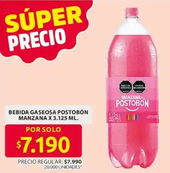 Postobón bebida gaseosa manzana