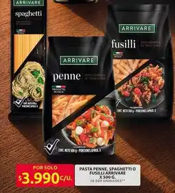 Ara Arrivare - pasta penne, spaghetti o fusilli oferta