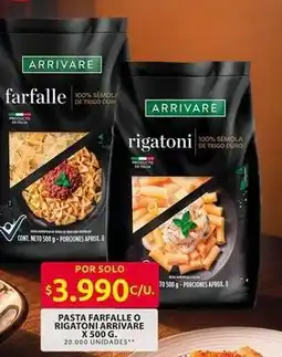 Ara Arrivare - pasta farfalle o rigatoni oferta