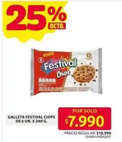 Ara Festival - galleta chips oferta