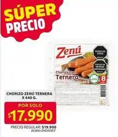 Ara Zenú - chorizo de ternera oferta
