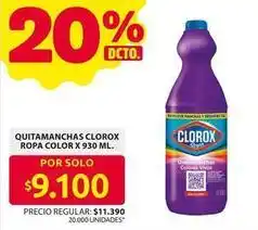 Ara Clorox - quitamanchas ropa color oferta
