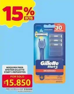 Ara Gillette - mquina para afeitar start 3 oferta