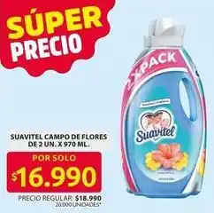 Ara Suavitel - suavitel campo de flores de 2 un. x 970 ml oferta