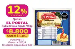 Belalcazar El Portal Queso Doble Crema Tajado oferta