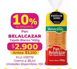 Belalcazar Pan Belalcazar oferta