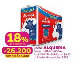 Belalcazar Leche Alqueria oferta