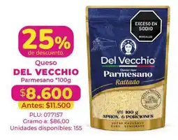 Belalcazar Del Vecchio Queso tipo Parmesano Rallado oferta
