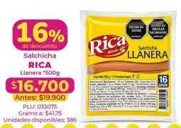 Belalcazar Rica salchicha llanera oferta