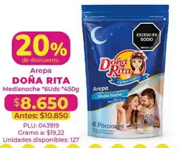 Belalcazar Doña Rita Arepa Media Noche oferta