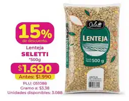 Belalcazar Seletti lenteja oferta