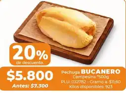 Belalcazar BUCANERO Pechuga Campesina oferta