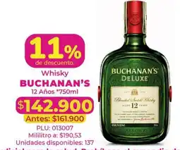 Belalcazar Whisky Buchanan's 12 Años oferta