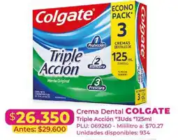 Belalcazar Colgate Crema Dental Triple Acción oferta