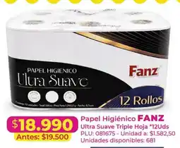 Belalcazar Fanz papel higienico ultra suave oferta