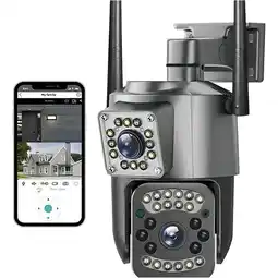 Falabella Cámara Seguridad PTZ V380 Doble Lente WiFi Exterior Visión Nocturna 2MP oferta