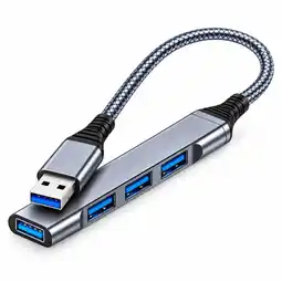 Falabella Hub USB 4 Puertos 1 USB 3.0 + 3 USB 2.0 Para PC Laptop Alta Velocidad Plug Play! oferta