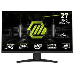 Falabella MONITOR GAMER MAG 274F 27 - RAPID IPS - FHD - 200HZ - 0.5MS - FREESYNC PREMIUM - HDR READY oferta