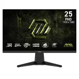 Falabella MONITOR GAMER MAG 255F X24 24.5 - FHD - RAPID IPS - 240HZ - 0.5MS - HDR READY -FREESYNC PREMIUM oferta