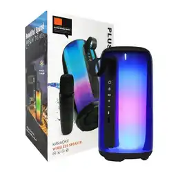 Falabella Parlante Bluetooth Recargable Efectos Luz Rgb 360 Usb 10w Karaoke Microfono oferta