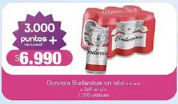 Jumbo Cerveza Budweiser en lata oferta