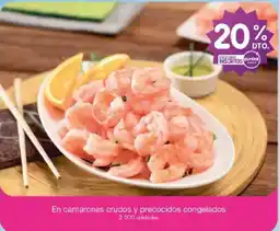 Jumbo En camarones crudos y precocidos congelados oferta