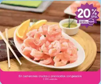 En camarones crudos y precocidos congelados