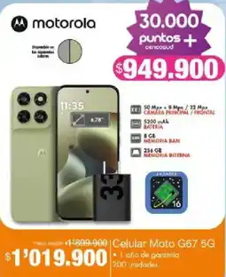 Jumbo Motorola Celular Moto G67 5G oferta