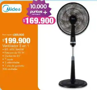 Midea Ventilador 3 en 1